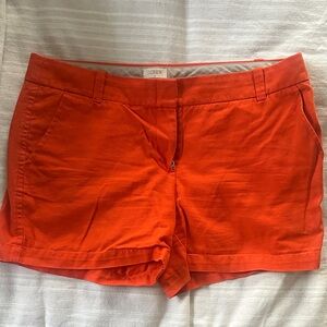 J. Crew Bright Orange Cotton Shorts